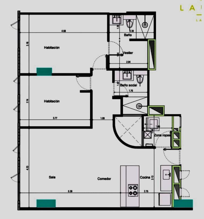 Apartamento Lauret En Laureles Medellín Eksteriør bilde